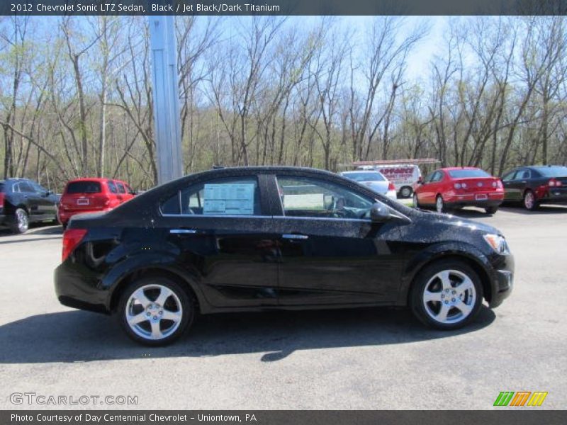 Black / Jet Black/Dark Titanium 2012 Chevrolet Sonic LTZ Sedan