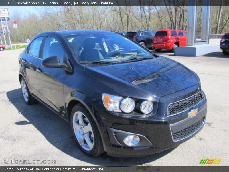 Black / Jet Black/Dark Titanium 2012 Chevrolet Sonic LTZ Sedan