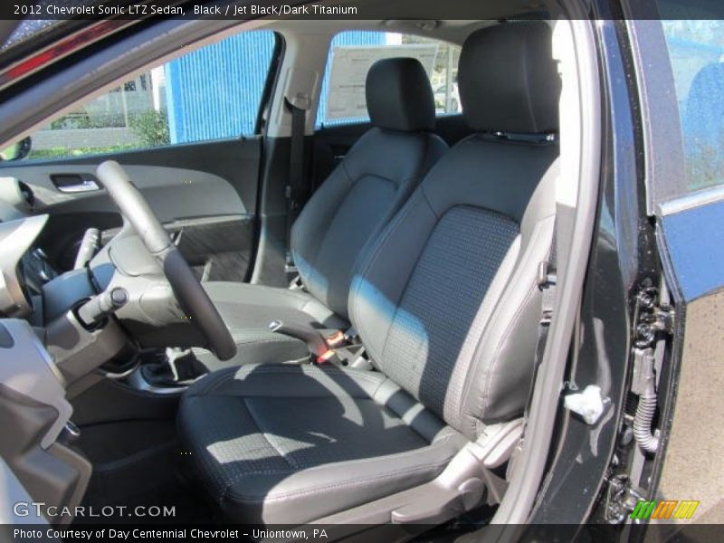 Black / Jet Black/Dark Titanium 2012 Chevrolet Sonic LTZ Sedan