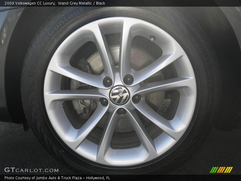 Island Grey Metallic / Black 2009 Volkswagen CC Luxury