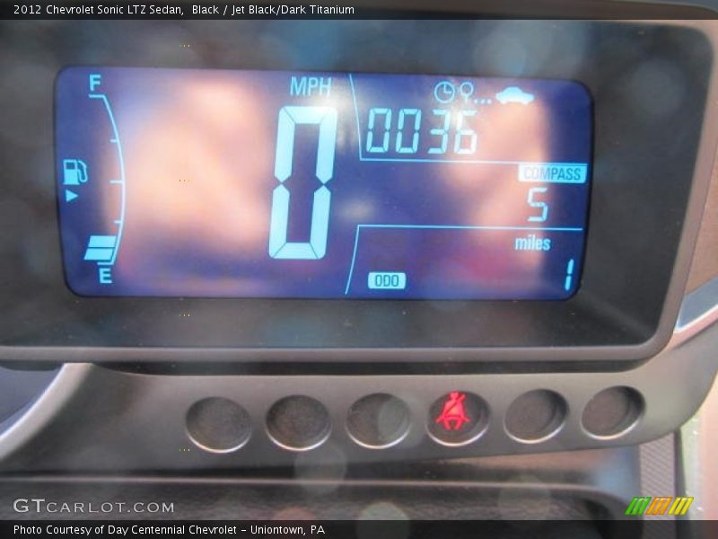Black / Jet Black/Dark Titanium 2012 Chevrolet Sonic LTZ Sedan