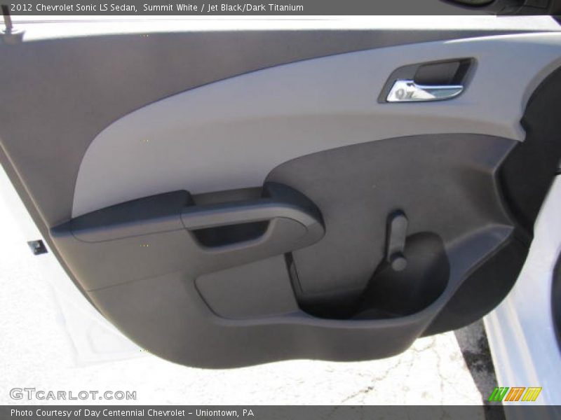 Summit White / Jet Black/Dark Titanium 2012 Chevrolet Sonic LS Sedan