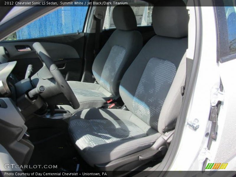 Summit White / Jet Black/Dark Titanium 2012 Chevrolet Sonic LS Sedan