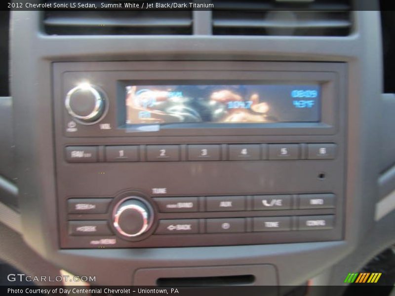 Summit White / Jet Black/Dark Titanium 2012 Chevrolet Sonic LS Sedan