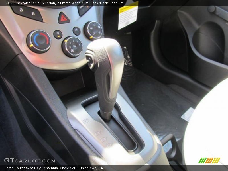 Summit White / Jet Black/Dark Titanium 2012 Chevrolet Sonic LS Sedan