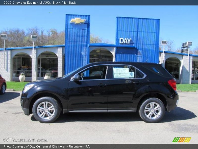 Black / Jet Black 2012 Chevrolet Equinox LS AWD