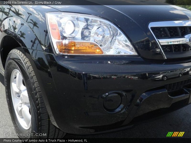 Ebony Black / Gray 2009 Kia Sorento LX