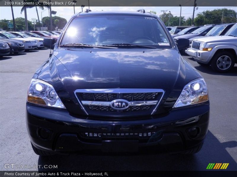 Ebony Black / Gray 2009 Kia Sorento LX