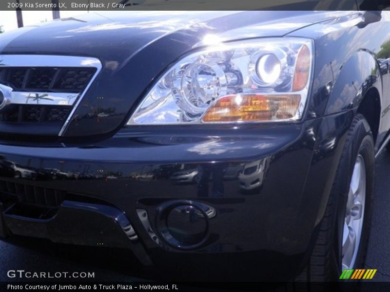 Ebony Black / Gray 2009 Kia Sorento LX