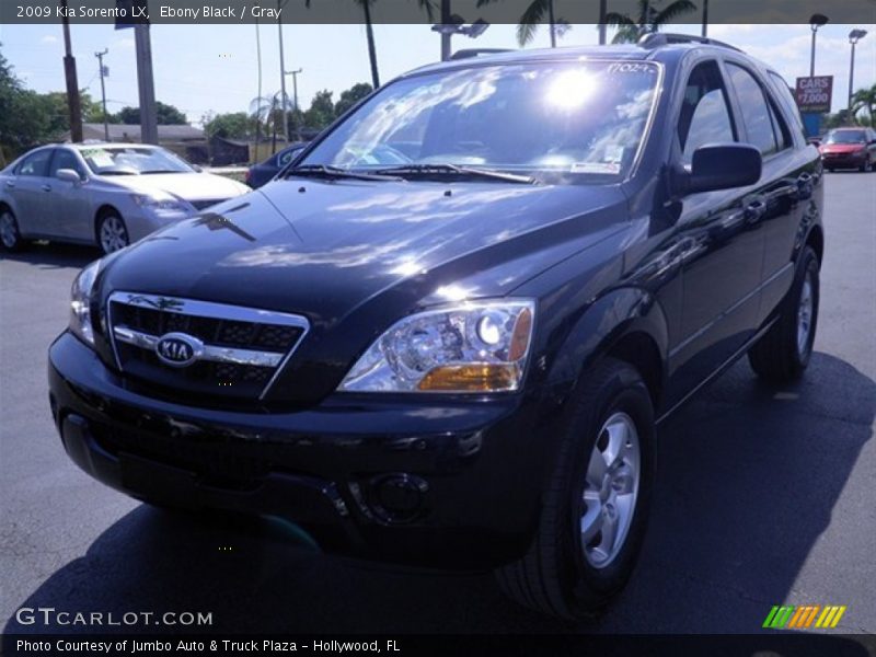 Ebony Black / Gray 2009 Kia Sorento LX