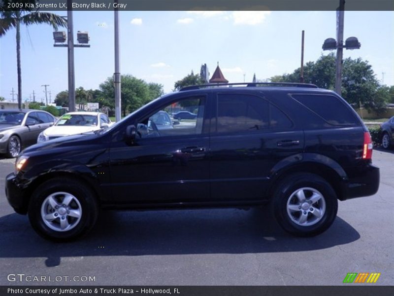 Ebony Black / Gray 2009 Kia Sorento LX