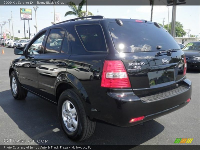 Ebony Black / Gray 2009 Kia Sorento LX
