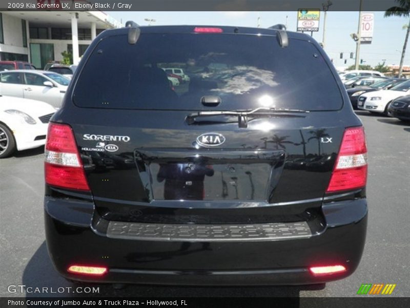 Ebony Black / Gray 2009 Kia Sorento LX