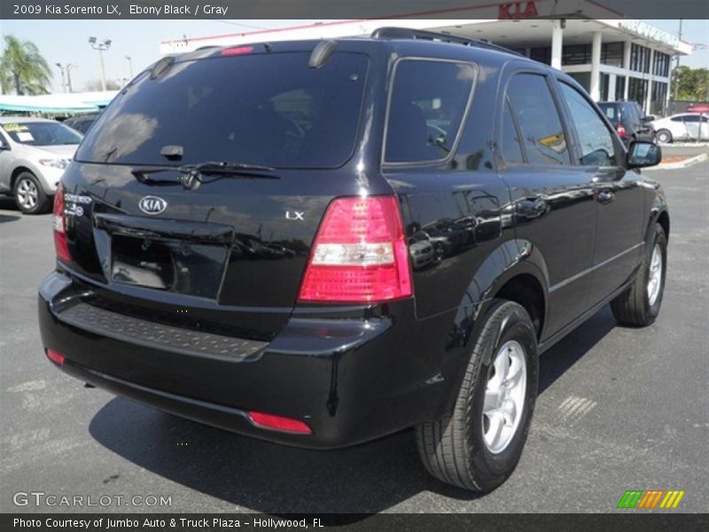 Ebony Black / Gray 2009 Kia Sorento LX