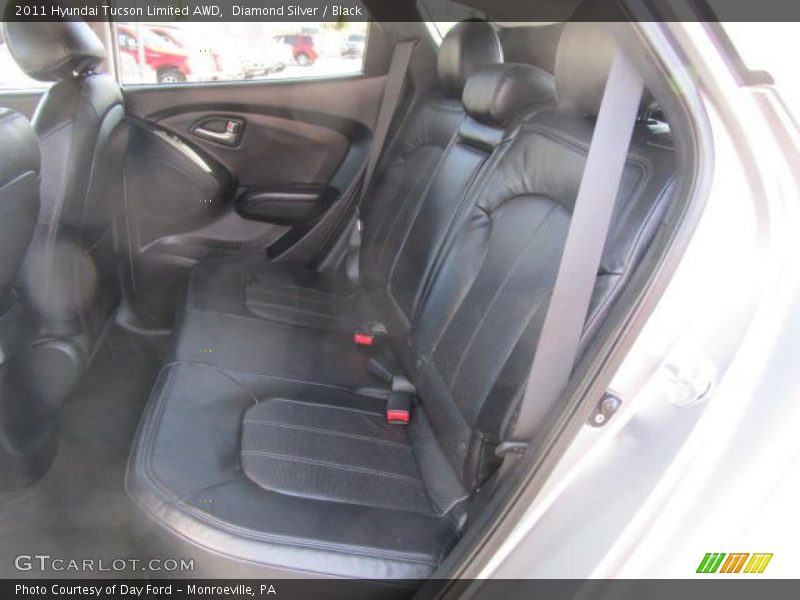 Diamond Silver / Black 2011 Hyundai Tucson Limited AWD