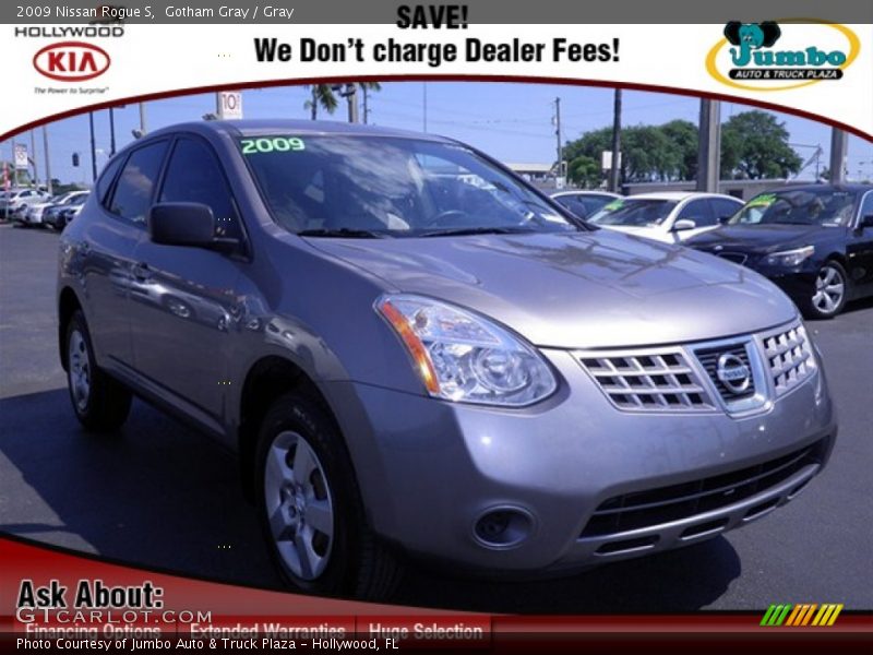 Gotham Gray / Gray 2009 Nissan Rogue S