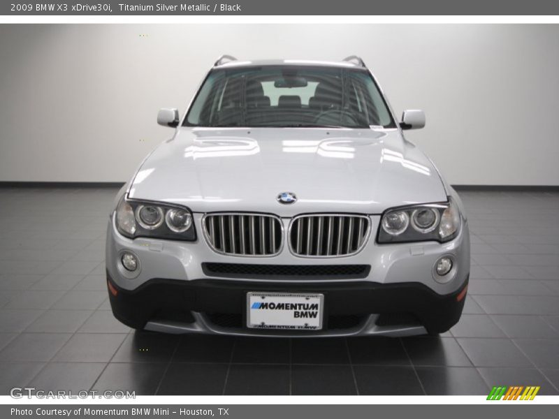 Titanium Silver Metallic / Black 2009 BMW X3 xDrive30i