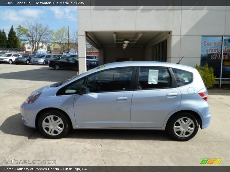 Tidewater Blue Metallic / Gray 2009 Honda Fit