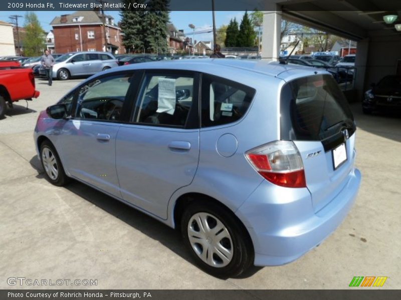 Tidewater Blue Metallic / Gray 2009 Honda Fit