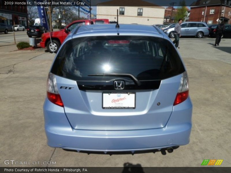 Tidewater Blue Metallic / Gray 2009 Honda Fit