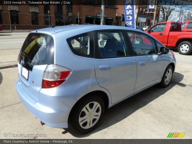 Tidewater Blue Metallic / Gray 2009 Honda Fit