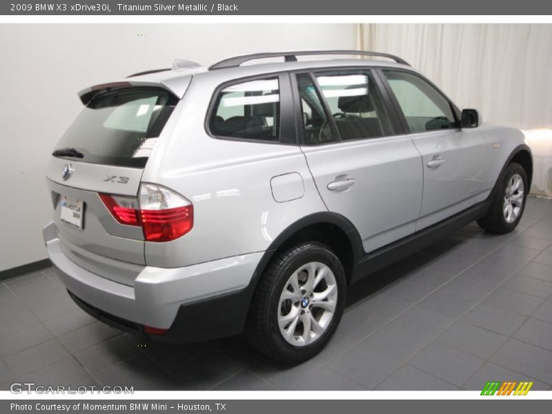 Titanium Silver Metallic / Black 2009 BMW X3 xDrive30i
