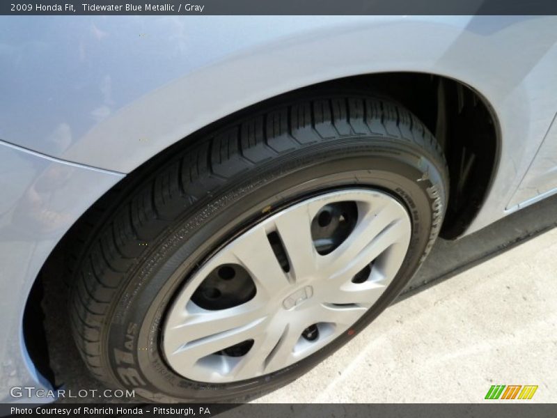 Tidewater Blue Metallic / Gray 2009 Honda Fit