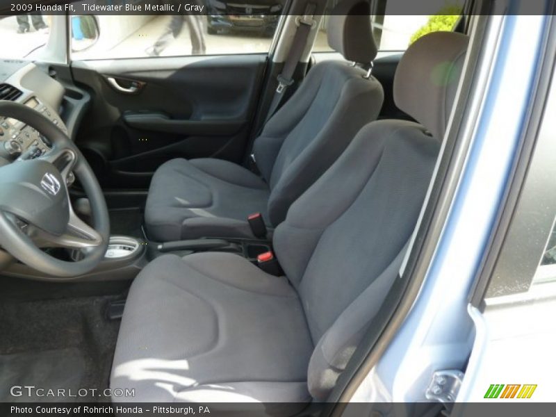 Tidewater Blue Metallic / Gray 2009 Honda Fit
