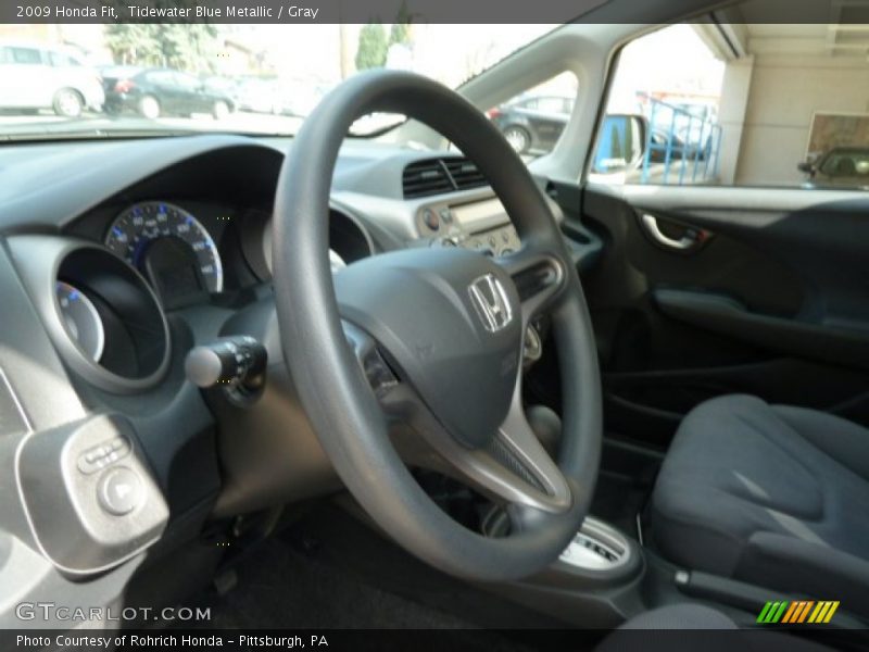 Tidewater Blue Metallic / Gray 2009 Honda Fit