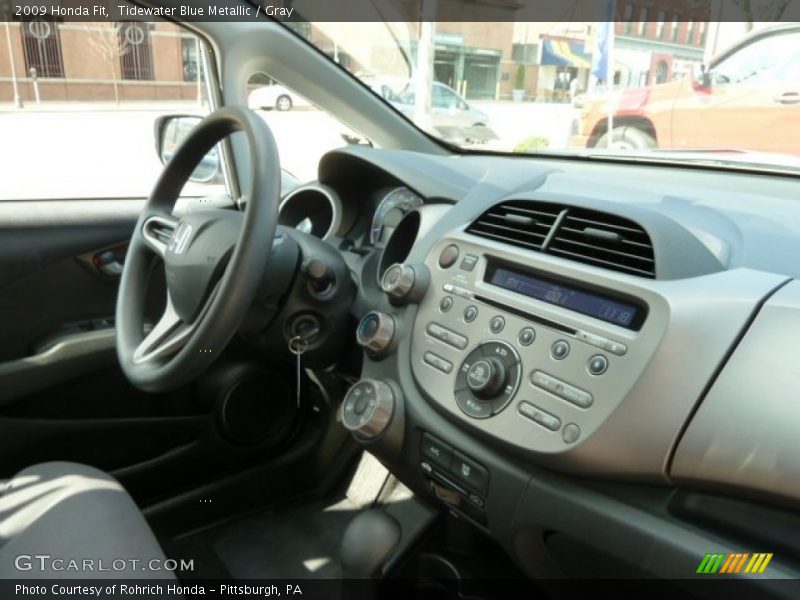 Tidewater Blue Metallic / Gray 2009 Honda Fit