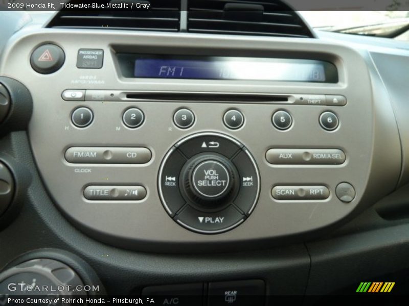 Tidewater Blue Metallic / Gray 2009 Honda Fit