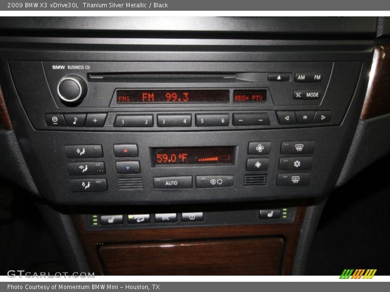 Titanium Silver Metallic / Black 2009 BMW X3 xDrive30i