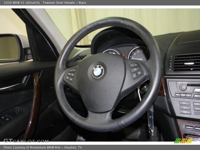 Titanium Silver Metallic / Black 2009 BMW X3 xDrive30i