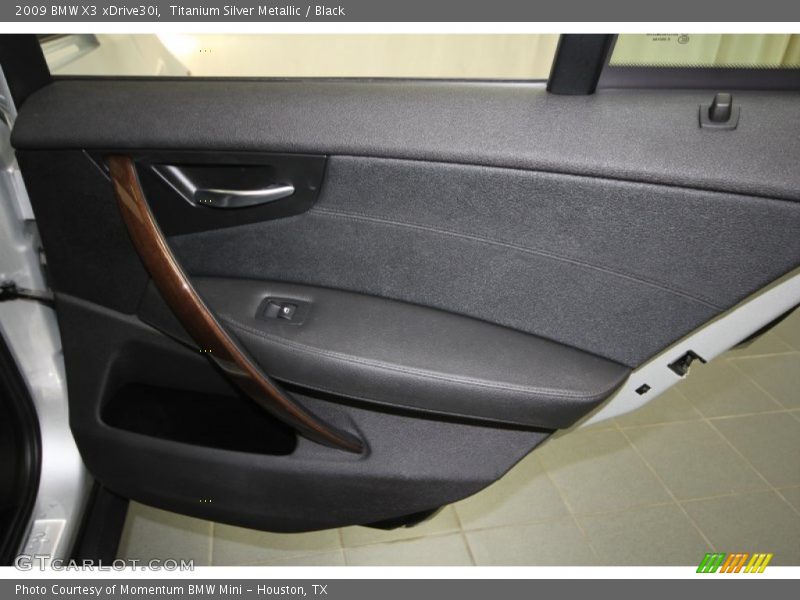 Titanium Silver Metallic / Black 2009 BMW X3 xDrive30i