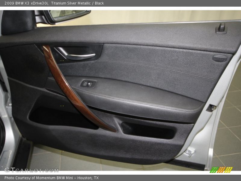 Titanium Silver Metallic / Black 2009 BMW X3 xDrive30i