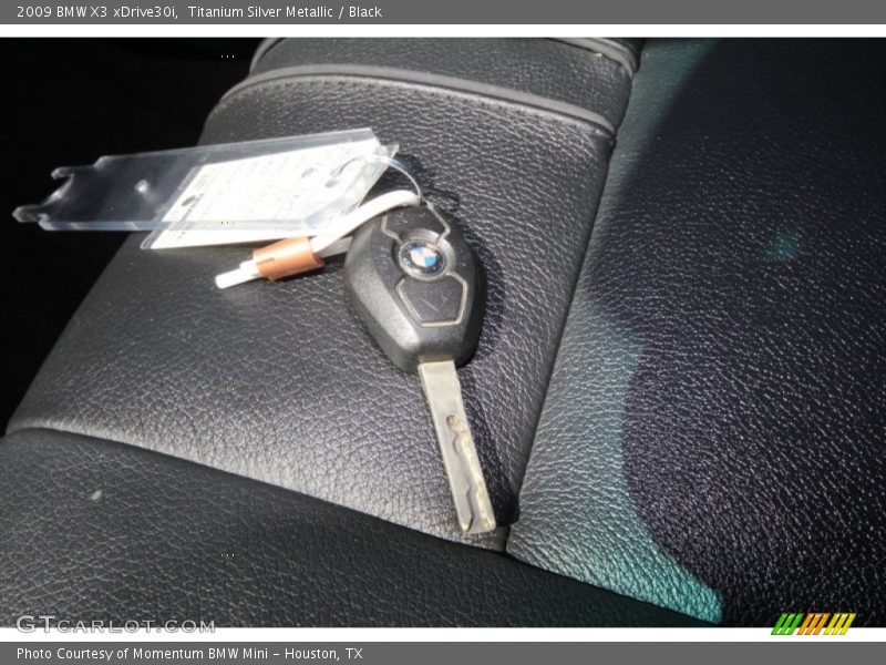 Titanium Silver Metallic / Black 2009 BMW X3 xDrive30i