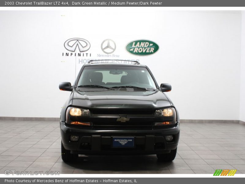 Dark Green Metallic / Medium Pewter/Dark Pewter 2003 Chevrolet TrailBlazer LTZ 4x4