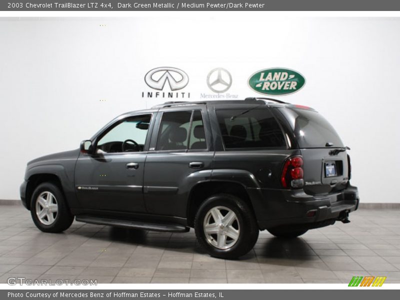 Dark Green Metallic / Medium Pewter/Dark Pewter 2003 Chevrolet TrailBlazer LTZ 4x4
