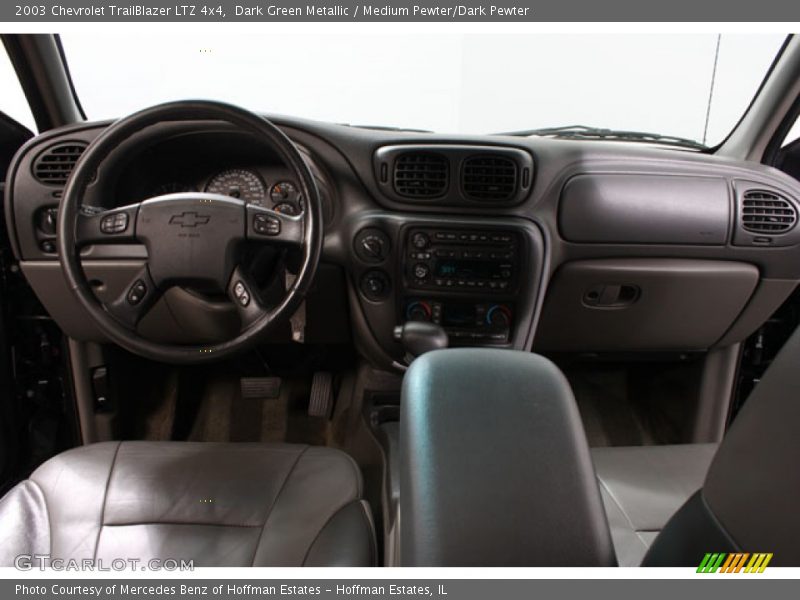 Dark Green Metallic / Medium Pewter/Dark Pewter 2003 Chevrolet TrailBlazer LTZ 4x4