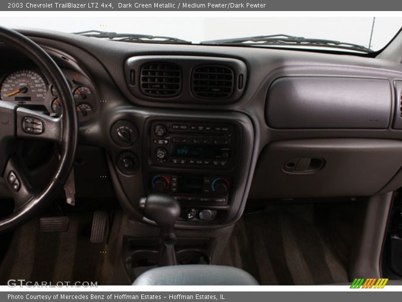 Dark Green Metallic / Medium Pewter/Dark Pewter 2003 Chevrolet TrailBlazer LTZ 4x4