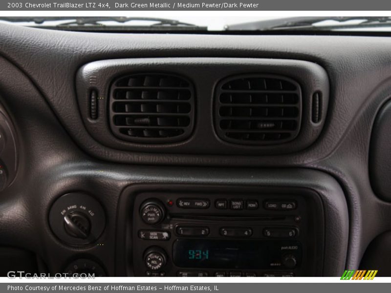 Dark Green Metallic / Medium Pewter/Dark Pewter 2003 Chevrolet TrailBlazer LTZ 4x4