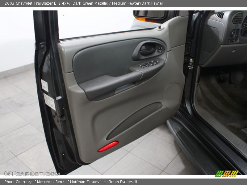 Dark Green Metallic / Medium Pewter/Dark Pewter 2003 Chevrolet TrailBlazer LTZ 4x4