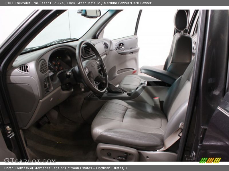 Dark Green Metallic / Medium Pewter/Dark Pewter 2003 Chevrolet TrailBlazer LTZ 4x4