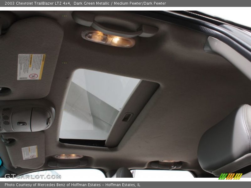Dark Green Metallic / Medium Pewter/Dark Pewter 2003 Chevrolet TrailBlazer LTZ 4x4