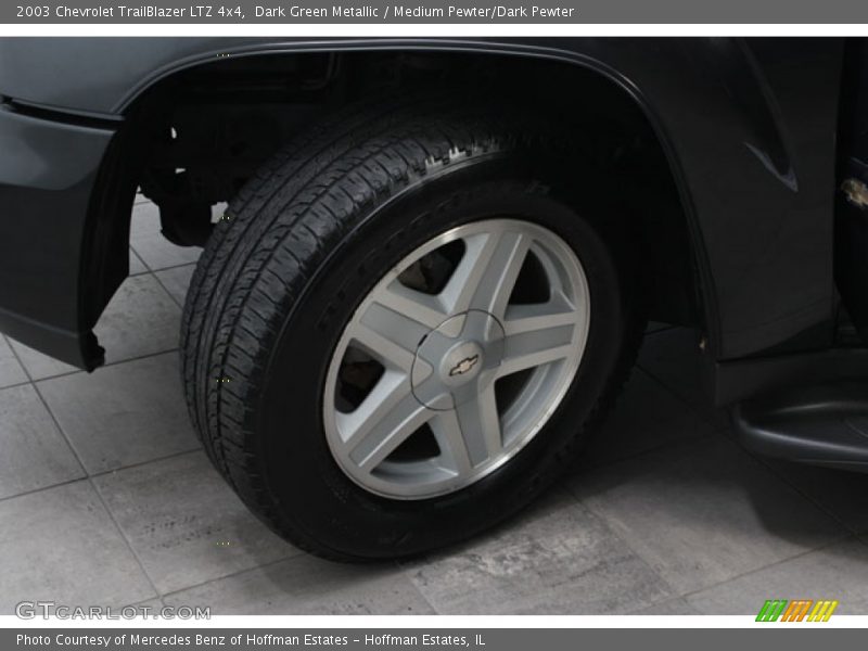 Dark Green Metallic / Medium Pewter/Dark Pewter 2003 Chevrolet TrailBlazer LTZ 4x4