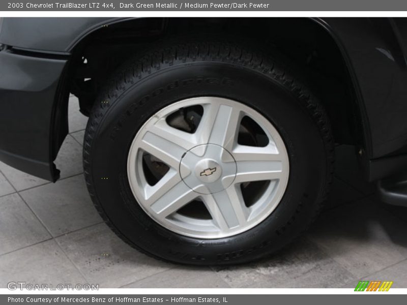 Dark Green Metallic / Medium Pewter/Dark Pewter 2003 Chevrolet TrailBlazer LTZ 4x4