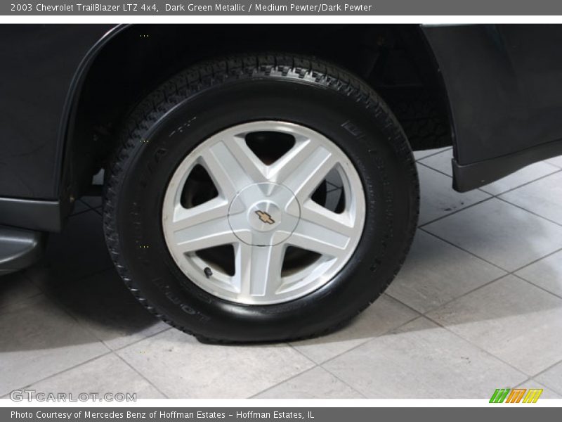 Dark Green Metallic / Medium Pewter/Dark Pewter 2003 Chevrolet TrailBlazer LTZ 4x4