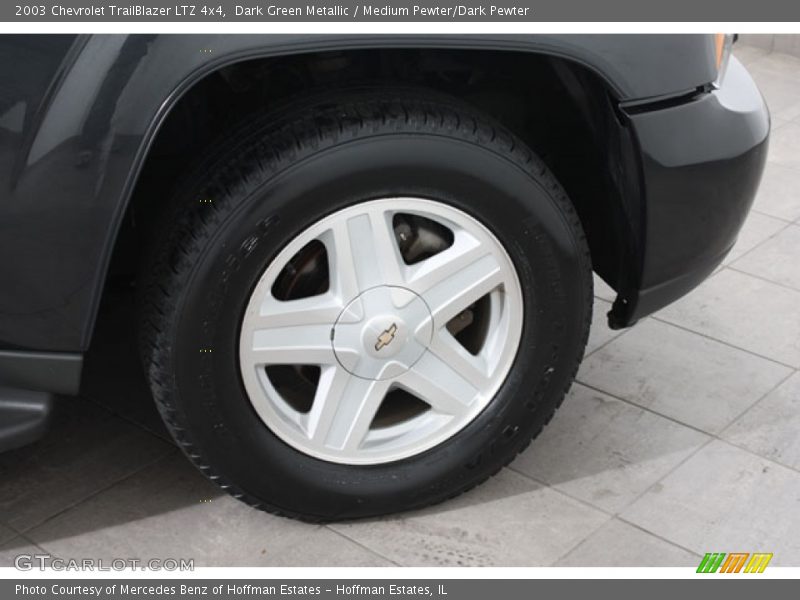 Dark Green Metallic / Medium Pewter/Dark Pewter 2003 Chevrolet TrailBlazer LTZ 4x4