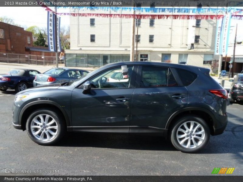 Metropolitan Gray Mica / Black 2013 Mazda CX-5 Grand Touring