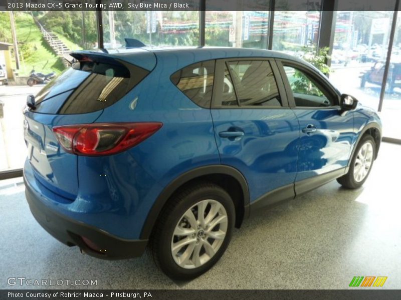 Sky Blue Mica / Black 2013 Mazda CX-5 Grand Touring AWD